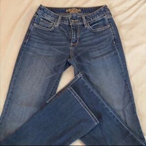 Arizona Jean Co. Size 1 Short Bootcut Blue Medium Wash Denim Everyday Basic EUC